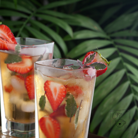 Recette de Thé Glacé Pomme Banane Fraise 🌿🍹